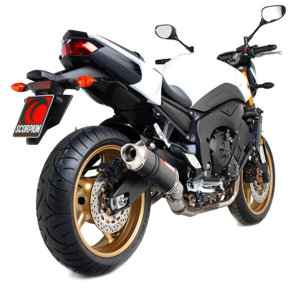 Scorpion Exhaust Yamaha FZ8 / Fazer 8 2010 - 2016 Factory Oval Slip-on Carbon Fibre Sleeve